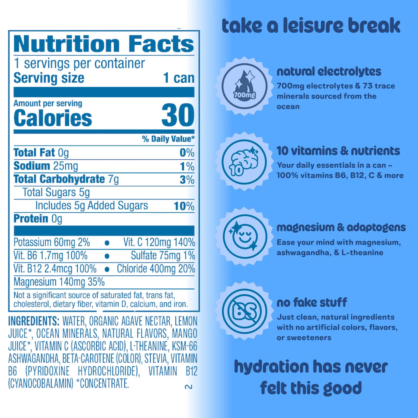 Leisure Hydration - Wild Blueberry