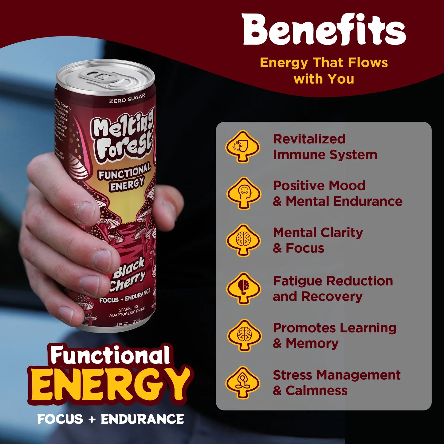 Melting Forest Energy - Black Cherry