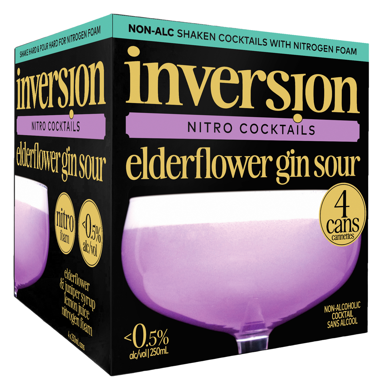Inversion Nitro Cocktails - Elderflower Gin Sour
