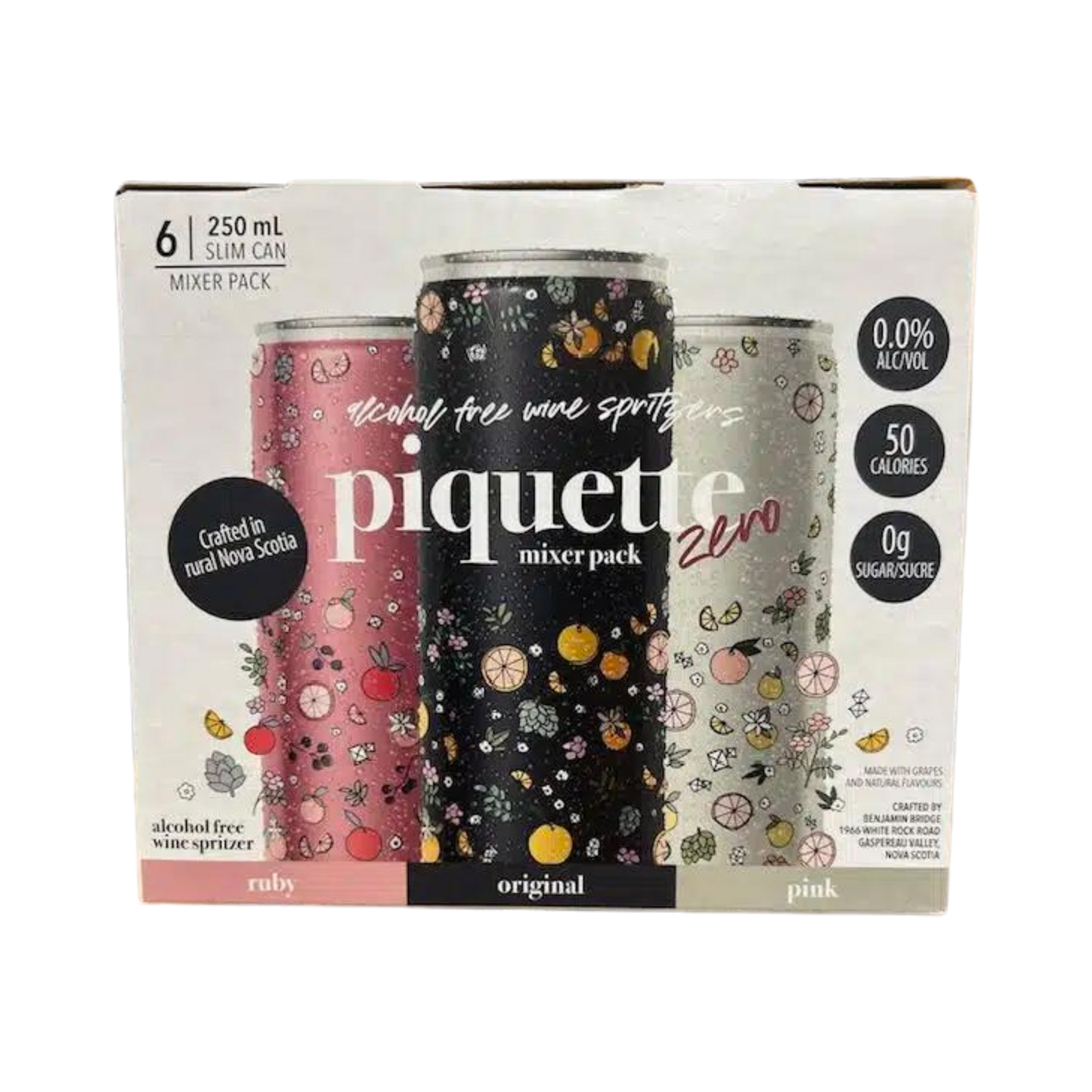 Benjamin Bridge - Piquette Zero Mixer Cans - 6 Pack